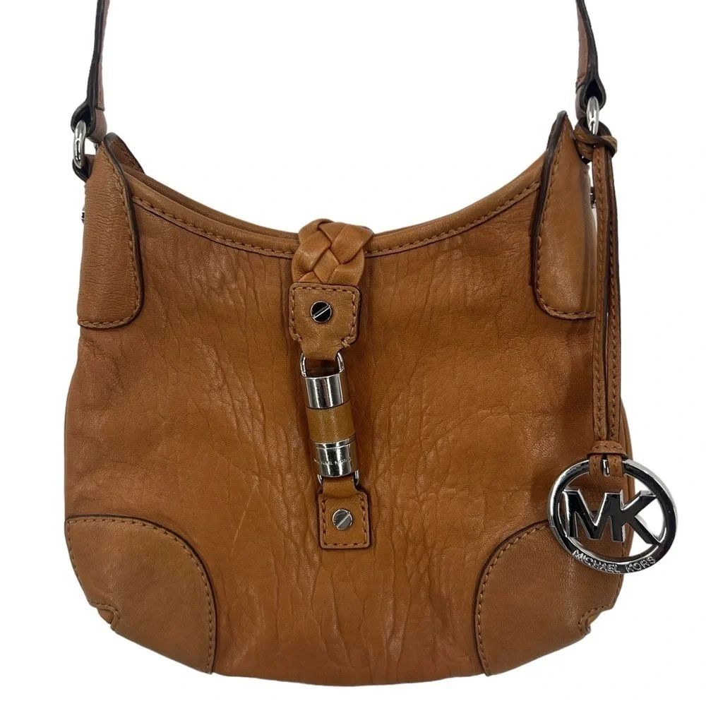 Vintage Y2K Michael Kors Crosby cognac, Large leather bag